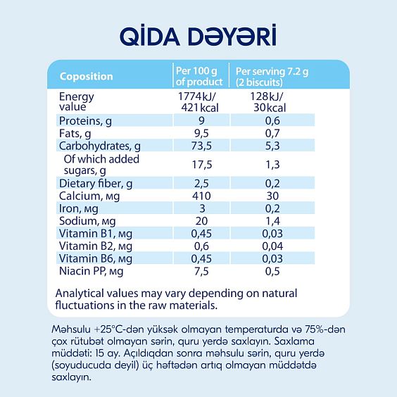 Kabrita<r></r> Uşaq peçenyeləri bananli keçi südü ilə