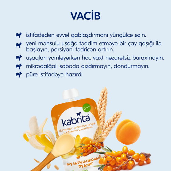 Kabrita<r></r> Çaytikanı ilə Multizlak pudinqi