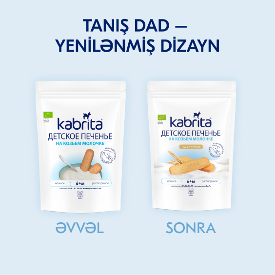Kabrita<r></r> Uşaq peçenyeləri buğdali keçi südü ilə