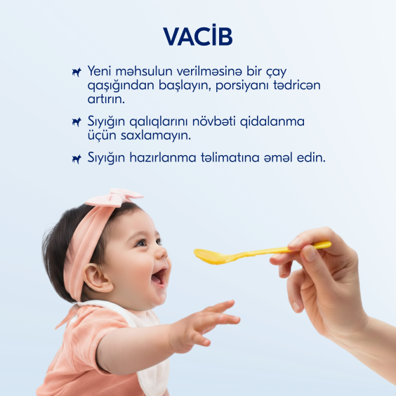 Kabrita keçi südü əsasında yulaf sıyığı banan və gavalı ilə