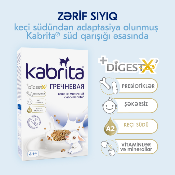 Kabrita<r></r> keçi südü əsasında qarabaşaqlı sıyığı
